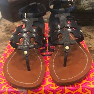 Tory Burch Phoebe Sandals in Black